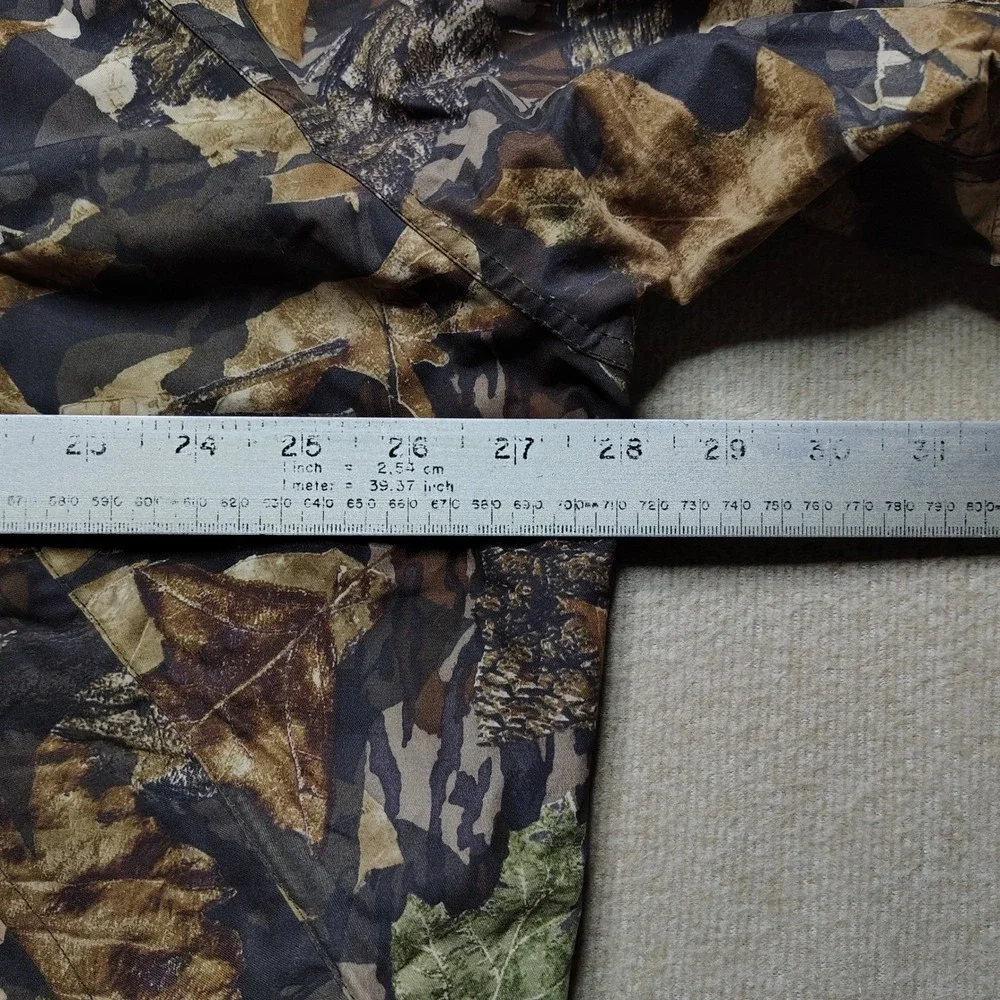 Stearns Dry Wear Camo Mossy Oak Forest Hunt Jacket Men's L Windbreaker Outdoor